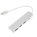 5-in-1 USB-C Hub 3x USB-A ja TF / SD-kortinlukijaan