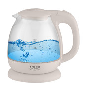Adler AD 1283C Vedenkeitin lasinen sähköinen 1.0L