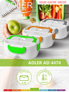 Adler AD 4474 vihreä Sähköinen lounasrasia - 1.1L