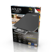Adler AD 3167b Keittiövaaka - 10kg - USB ladattava - vedenpitävä IPX5