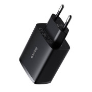 Baseus Compact-pikalaturi CCXJ020101, 3x USB, 17W - musta