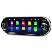 6.9" Single DIN -autostereo, jossa langaton CarPlay ja Android Auto - musta