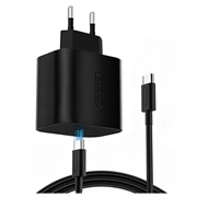 Nintendo Switch 2/Lite/OLED -yhteensopiva 60W:n PD-pikalaturi USB-C-liitännällä ja 2m:n johdolla - musta