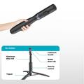 8-osainen Bluetooth Selfie Stick ja kolmijalka - Musta