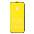 iPhone 12 Pro Max 9D Koko Näytön Peittävä Panssarilasi - 9H - Musta Reuna