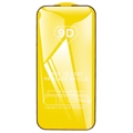 iPhone 15 9D Koko Näytön Peittävä Panssarilasi - 9H - Musta Reuna