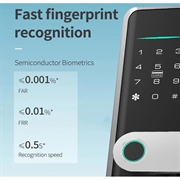 A1 Tuya WiFi Sormenjälki Älykäs ovilukko dynaamisilla salasanoilla ja NFC:llä - hopea