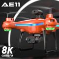 Drone HD-Kaksoiskamera & Kauko-ohjain AE11 (Avoin pakkaus - Tyydyttävä) - Oranssi