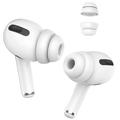 AHASTYLE PT99-2 1 pari korvanappien korvakärkiä Apple AirPods Pro 2 / AirPods Pro Bluetooth-kuulokkeille Silikonikorkit, koko S - valkoinen