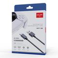 AOLION 3m latauskaapeli PS5-ohjaimelle USB-C-tyypin latausjohto LED-merkkivalolla varustettuna