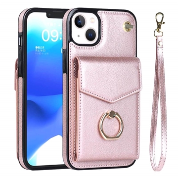 Harmonikka iPhone 14 Plus Kotelo RFID-lompakolla