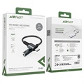 Acefast C1-07 USB-C / 3.5mm AUX Äänisovitin - Tummanharmaa