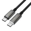 Acefast C23-03 Smart Power-Off USB-C latauskaapeli - 60W/3A, 1.2m - musta