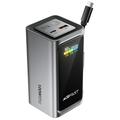 Acefast M33 20000mAh:n varavirtalähde, jossa on 1.96 tuuman TFT-näyttö ja USB-C-kaapeli – 100W – harmaa