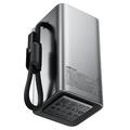 Acefast M33 20000mAh:n varavirtalähde, jossa on 1.96 tuuman TFT-näyttö ja USB-C-kaapeli – 100W – harmaa