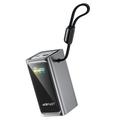 Acefast M33 20000mAh:n varavirtalähde, jossa on 1.96 tuuman TFT-näyttö ja USB-C-kaapeli – 100W – harmaa