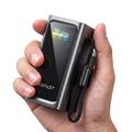 Acefast M33 20000mAh:n varavirtalähde, jossa on 1.96 tuuman TFT-näyttö ja USB-C-kaapeli – 100W – harmaa