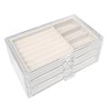 Akryylinen korurasia 3 laatikolla - Beige