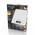 Adler AD 3170 Digitaalinen keittiövaaka - 15kg - Valkoinen