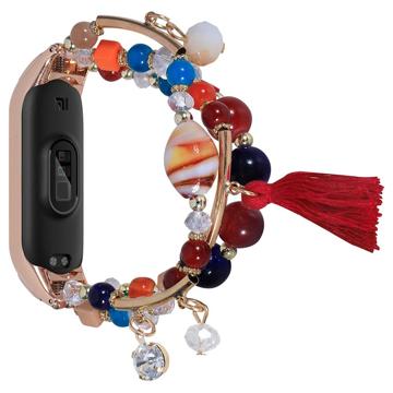 Agate Beads Series Xiaomi Mi Smart Band 7 Ranneke - Värikäs