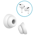 Tech-Protect AirPods Pro Silikoniset Korvatulpat - S, M, L - Valkoinen