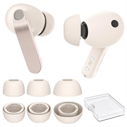 Samsung Galaxy Buds3 Pro/Buds4 Pro AhaStyle WG173 silikoniset korvanapit - Beige