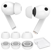 Samsung Galaxy Buds3 Pro/Buds4 Pro AhaStyle WG173 silikoniset korvanapit - Valkoinen