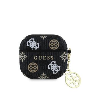 AirPods 4 Guess 4G Peony Charm Kotelo - Musta