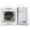 AirPods 4 Guess 4G Strass Charm Kotelo - Ruskea
