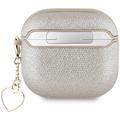 AirPods 4 Guess Metallic Script Charm -kotelo - kultainen