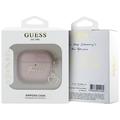 AirPods 4 Guess Metallic Script Charm -kotelo - vaaleanpunainen