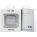 AirPods 4 Guess Metallic Script Charm -kotelo - violetti