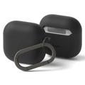 AirPods 4 Ringke Silikonikotelo - iskunkestävä suoja - musta