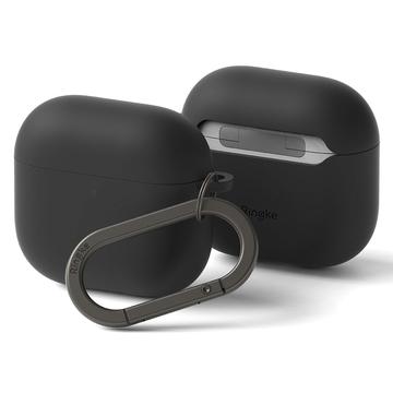 AirPods 4 Ringke Silikonikotelo - iskunkestävä suoja - musta