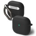 AirPods 4 Ringke Silikonikotelo - iskunkestävä suoja - musta
