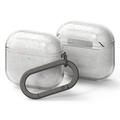 AirPods 4 Ringke Silikonikotelo - iskunkestävä suoja - Glitter kirkas