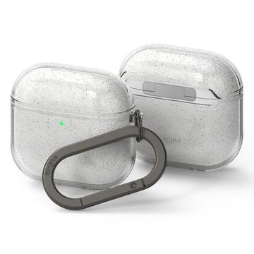 AirPods 4 Ringke Silikonikotelo - iskunkestävä suoja - Glitter kirkas
