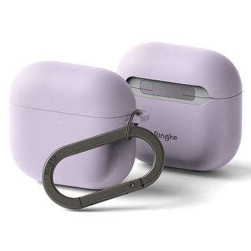 AirPods 4 Ringke Silikonikotelo - Iskunkestävä suoja - vaalean violetti