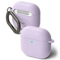AirPods 4 Ringke Silikonikotelo - Iskunkestävä suoja - vaalean violetti