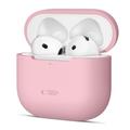 AirPods 4 Tech-Protect silikonikotelo - pölyisen vaaleanpunainen