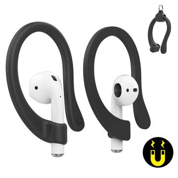 AirPods / AirPods Pro magneettiset silikoniset korvanapit - musta