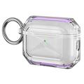 AirPods Pro 3 Kaksivärinen pehmeä TPU-suojakotelo - violetti / läpinäkyvä