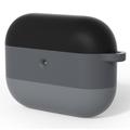 AirPods Pro 3 Gradient Shockproof Silicone Case karabiinilla - musta