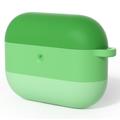 AirPods Pro 3 Gradient Shockproof Silicone Case karabiinilla - vihreä