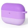 AirPods Pro 3 Gradient Shockproof Silicone Case karabiinilla - Violetti
