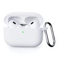 AirPods Pro 3 Silikonikotelo Karabiinilla - Valkoinen
