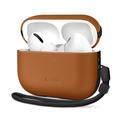 AirPods Pro 3 Tech-Protect NaturalFit -nahkakotelo - ruskea