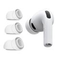 AirPods Pro 3 Tech-Protect Silikoniset Korvatulpat - S, M, L - Valkoinen