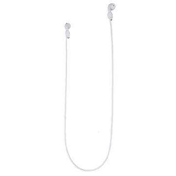 AirPods/AirPods Pro 2 silikoninen kaulahihna - 70cm - valkoinen