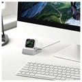 Aluminum Alloy Apple Watch Series SE/6/5/4/3/2/1 Latausjalusta - Hopea